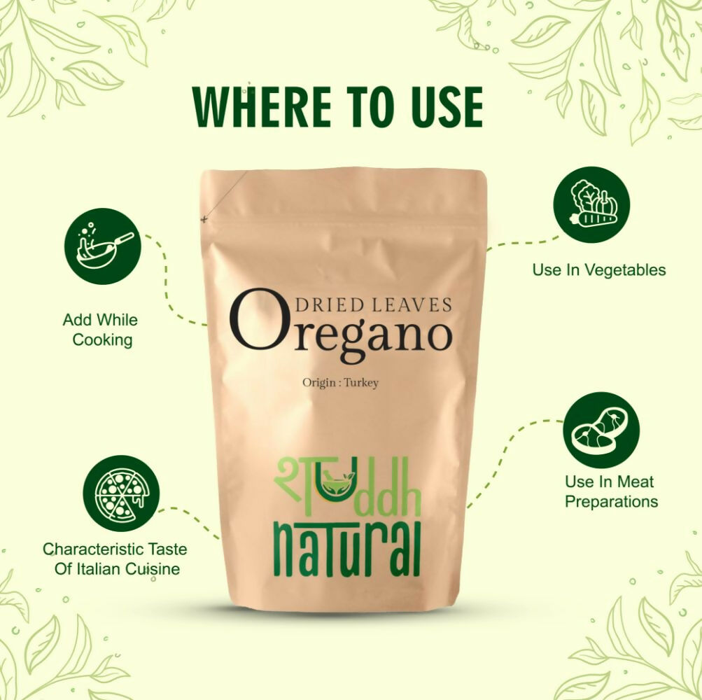 Shuddh Natural Premium Turkish Oregano Leaves | Grocsy