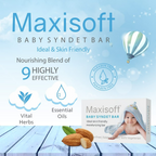 Maxisoft Baby Syndet Bar Bathing Bar For Babies | Grocsy