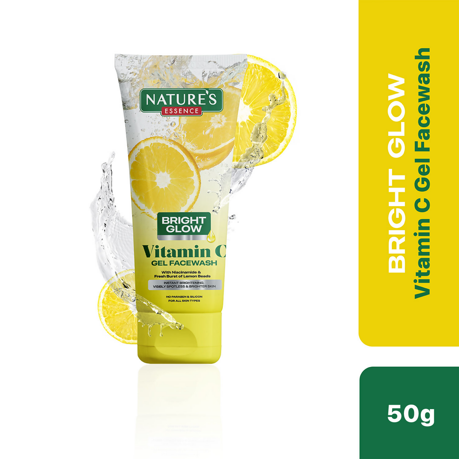 Nature's Essence Bright Glow Vitamin C Gel Face Wash | Grocsy