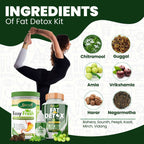 Divya Shree Fat Detox Capsule + Easy Fresh Powder & Punch Tulsi Drop Gas Combo Kit | Grocsy