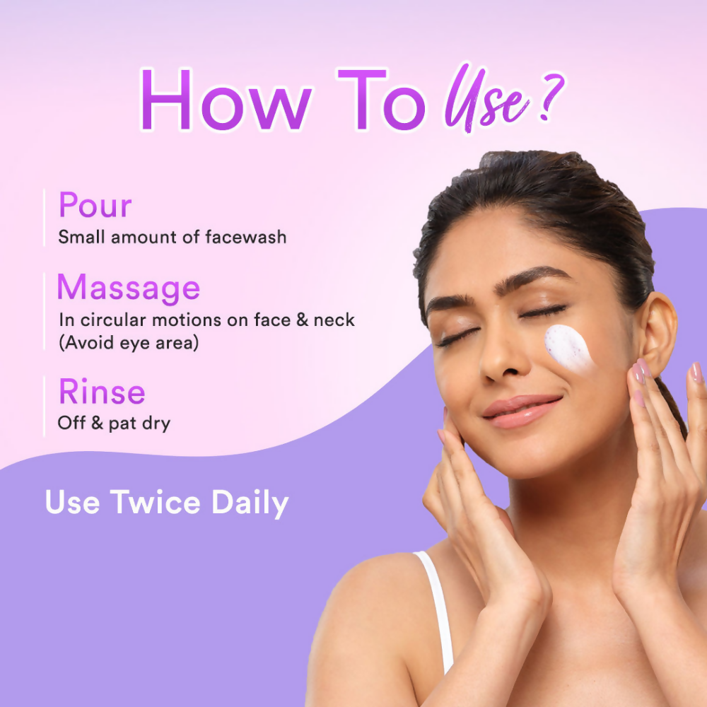 Lacto Calamine Face Wash with Kaolin Clay, Niacinamide & Vitamin E for All Skin Types | Grocsy