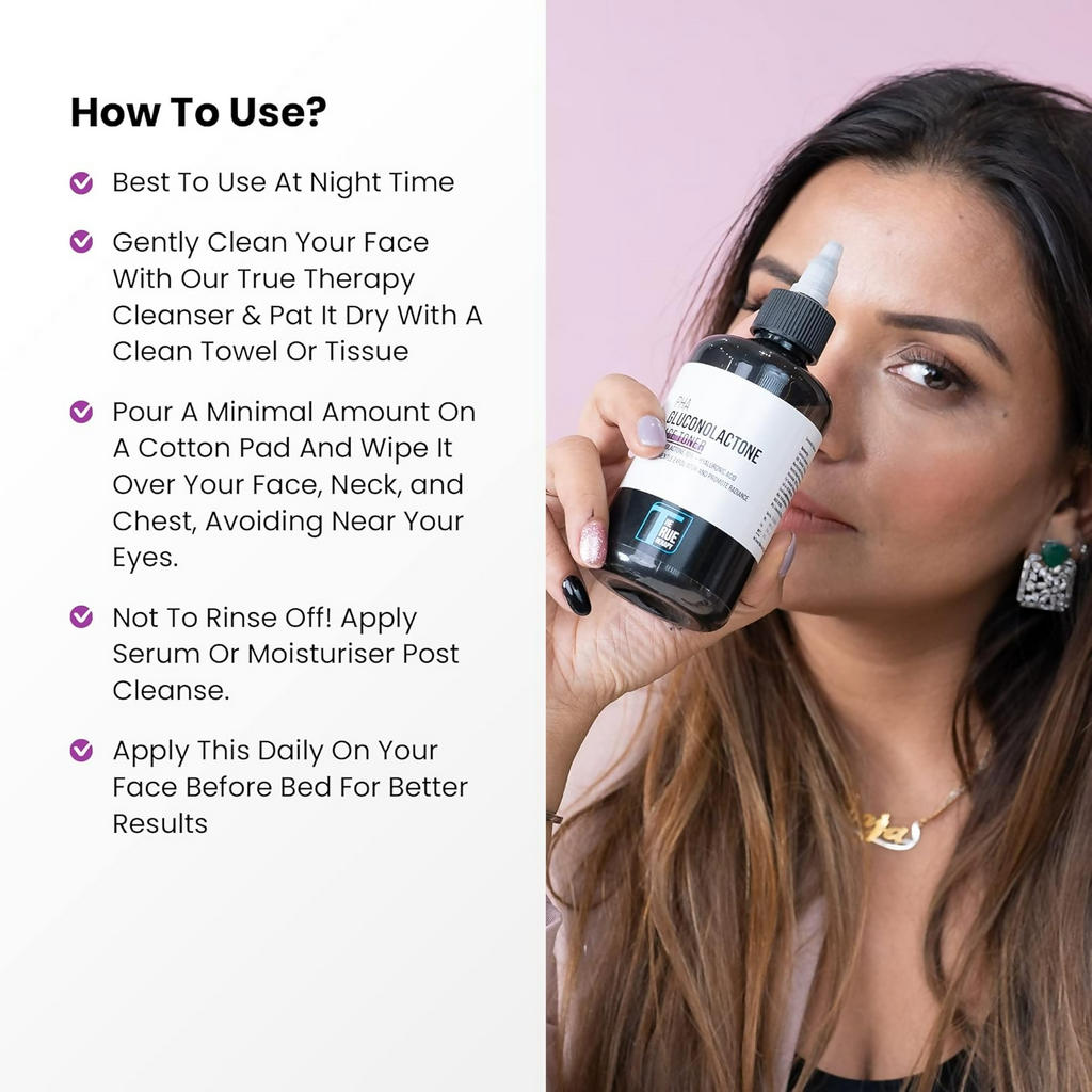 The True Therapy Pha Toner Gluconolactone 10%,Hyaluronic Acid&17 Amino Acid Complex Hydrating Toner | Grocsy