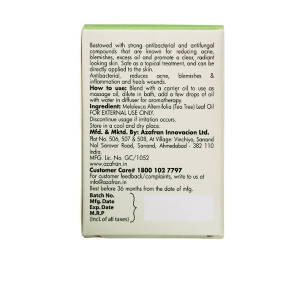 Azafran Organics Australian Tea Tree Pure Essential Oil | Grocsy