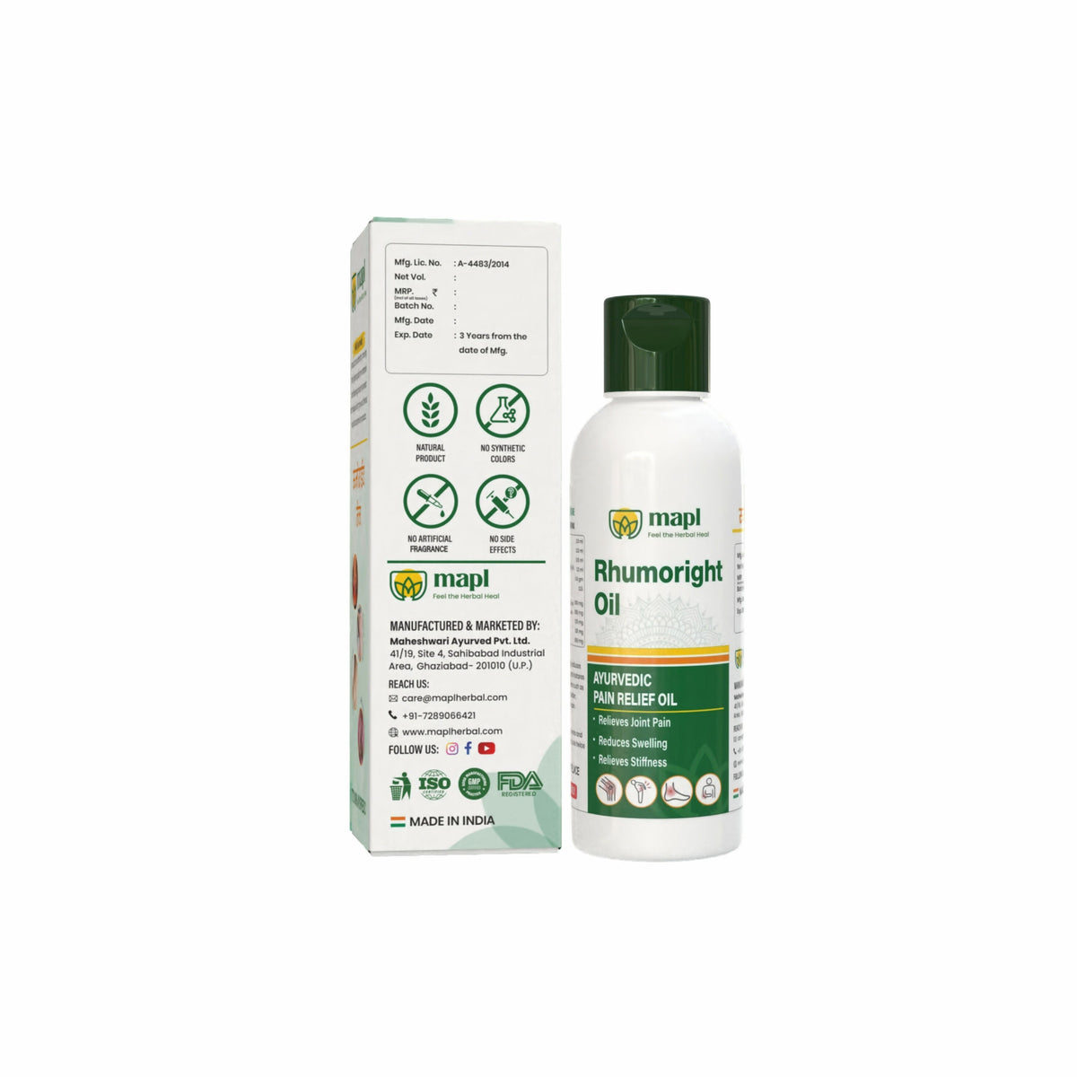 MAPL Rhumoright Oil | Grocsy