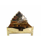 Brass Pedestal Simhasanam Idol Throne | Grocsy