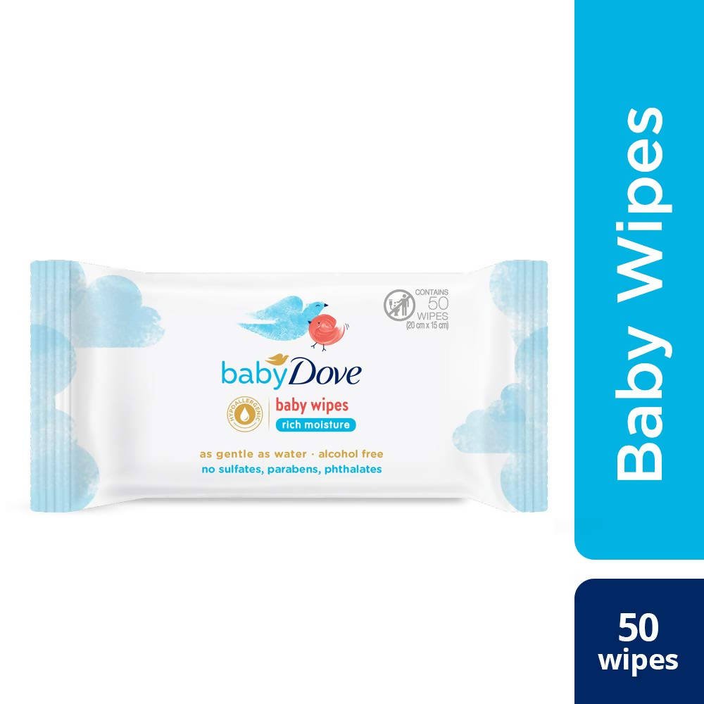 Baby Dove Rich Moisture Baby Wipes | Grocsy