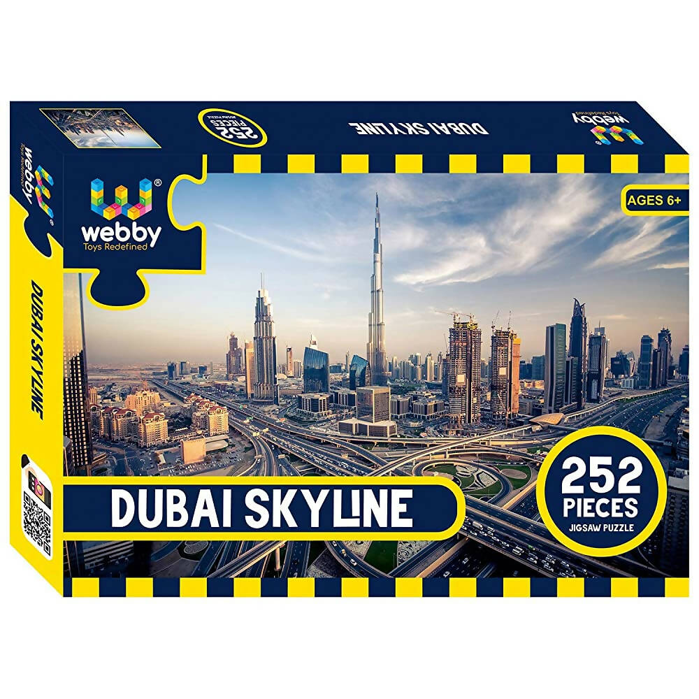 Webby Dubai Skyline Jigsaw Puzzle- 252 Pcs | Grocsy