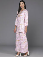 Ahalyaa Women's Traditional Wear Co-ods - Pink | Grocsy