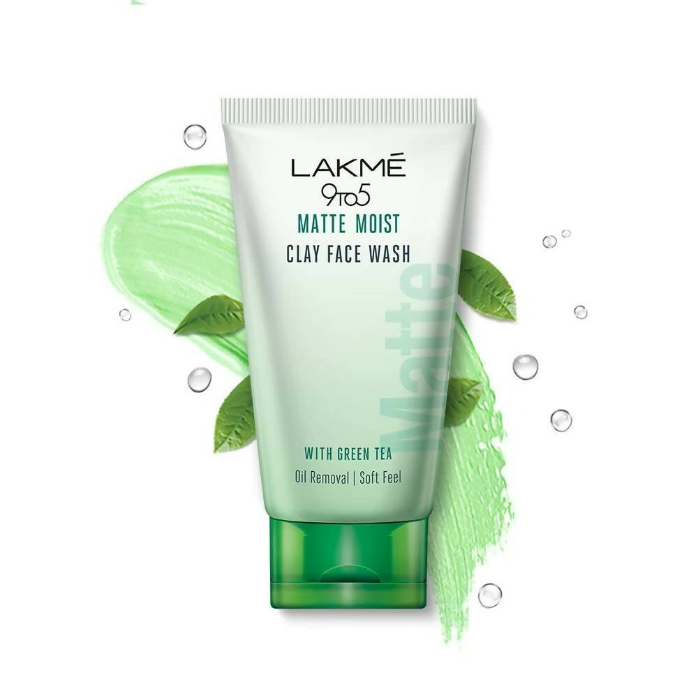 Lakme 9to5 Matte Moist Clay Facewash With Green Tea | Grocsy