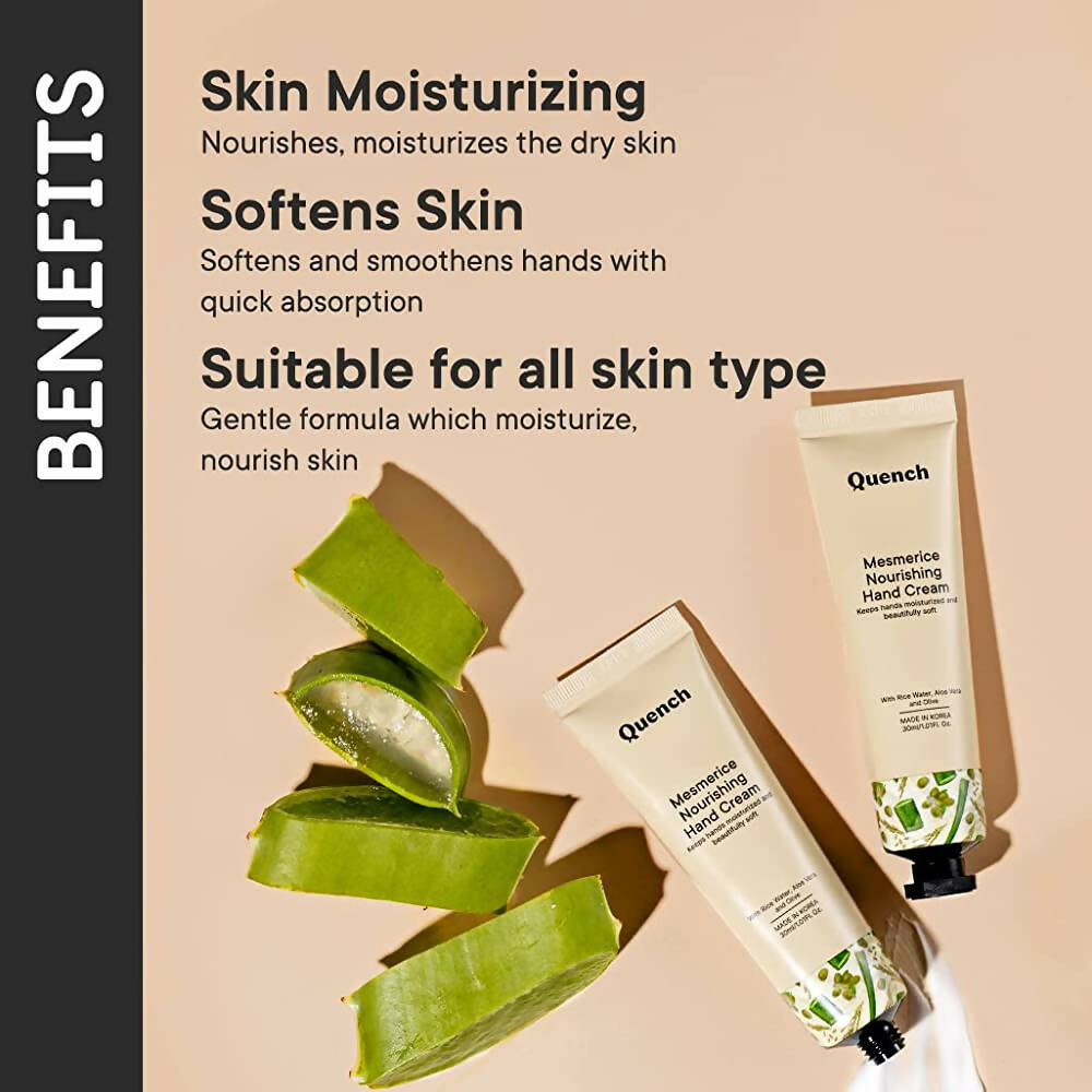 Quench Botanics Mesmerice Nourishing Hand Cream - Korean Skincare | Grocsy