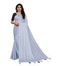 Vamika Grey Georgette Seqence Saree (Riva Grey) | Grocsy