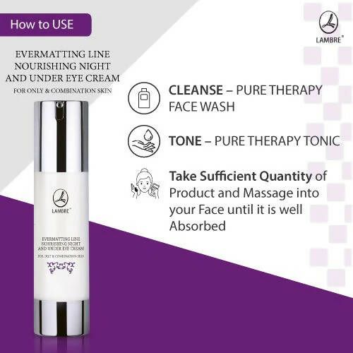 Lambre Evermatting Line Nourishing Night And Under Eye Cream | Grocsy