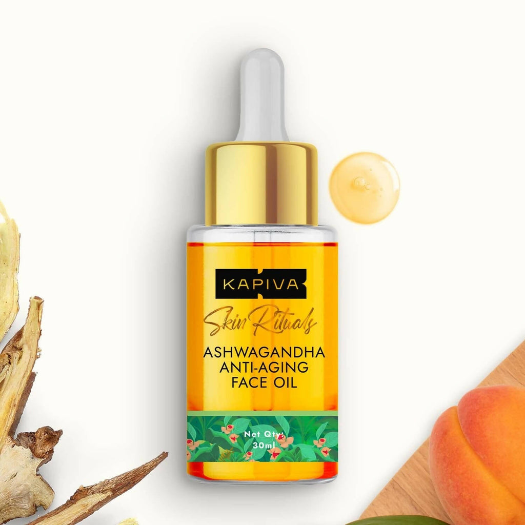 Kapiva Ayurveda Skin Rituals Ashwagandha Anti-Aging Face Oil | Grocsy