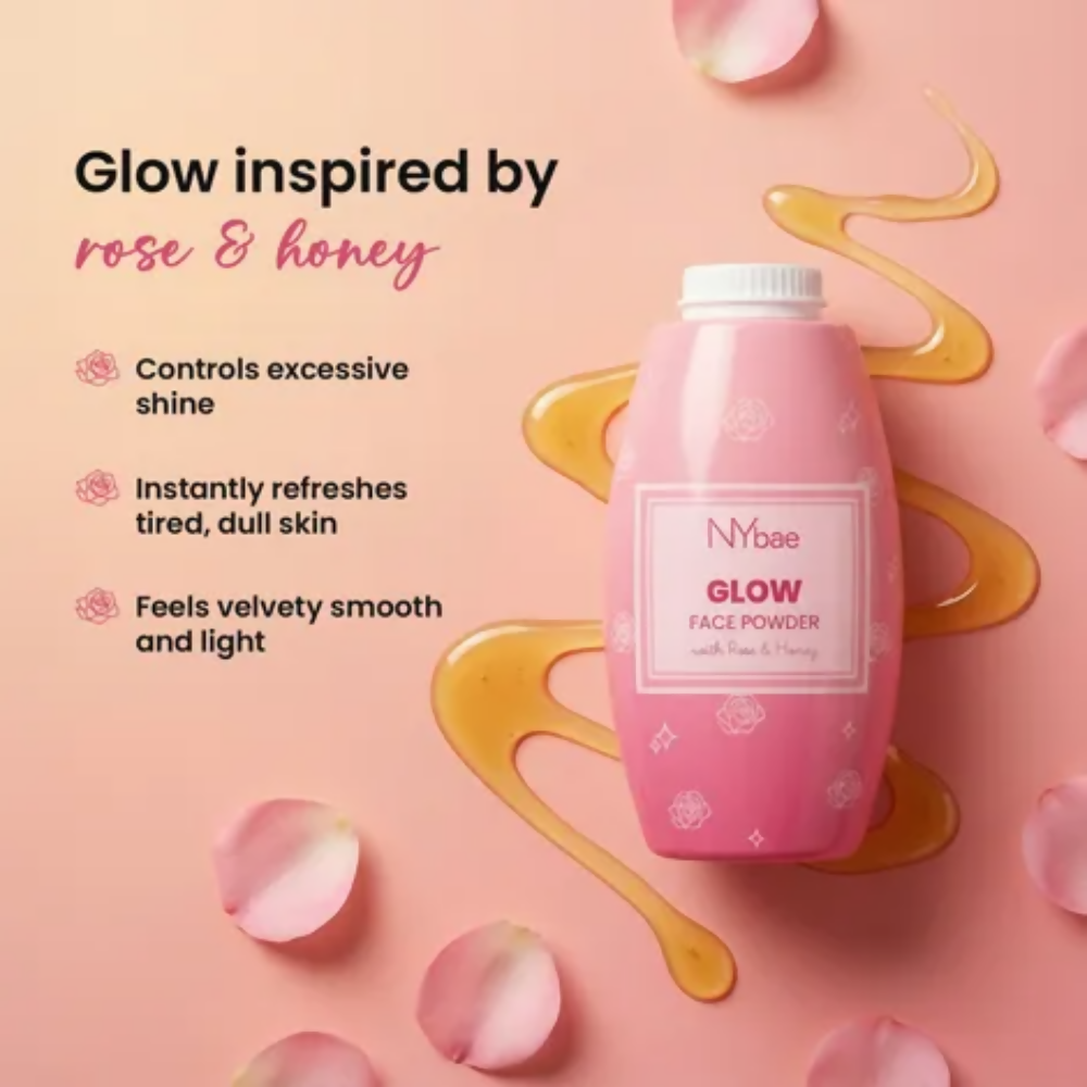 NY Bae Glow Face Powder with Rose & Honey | Grocsy