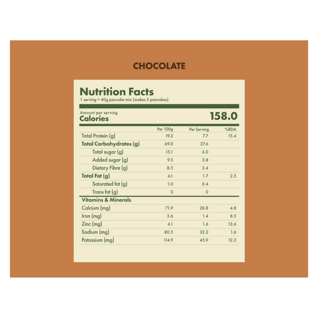 Cosmix no nonsense plant protein pancake mix Chocolate | Grocsy