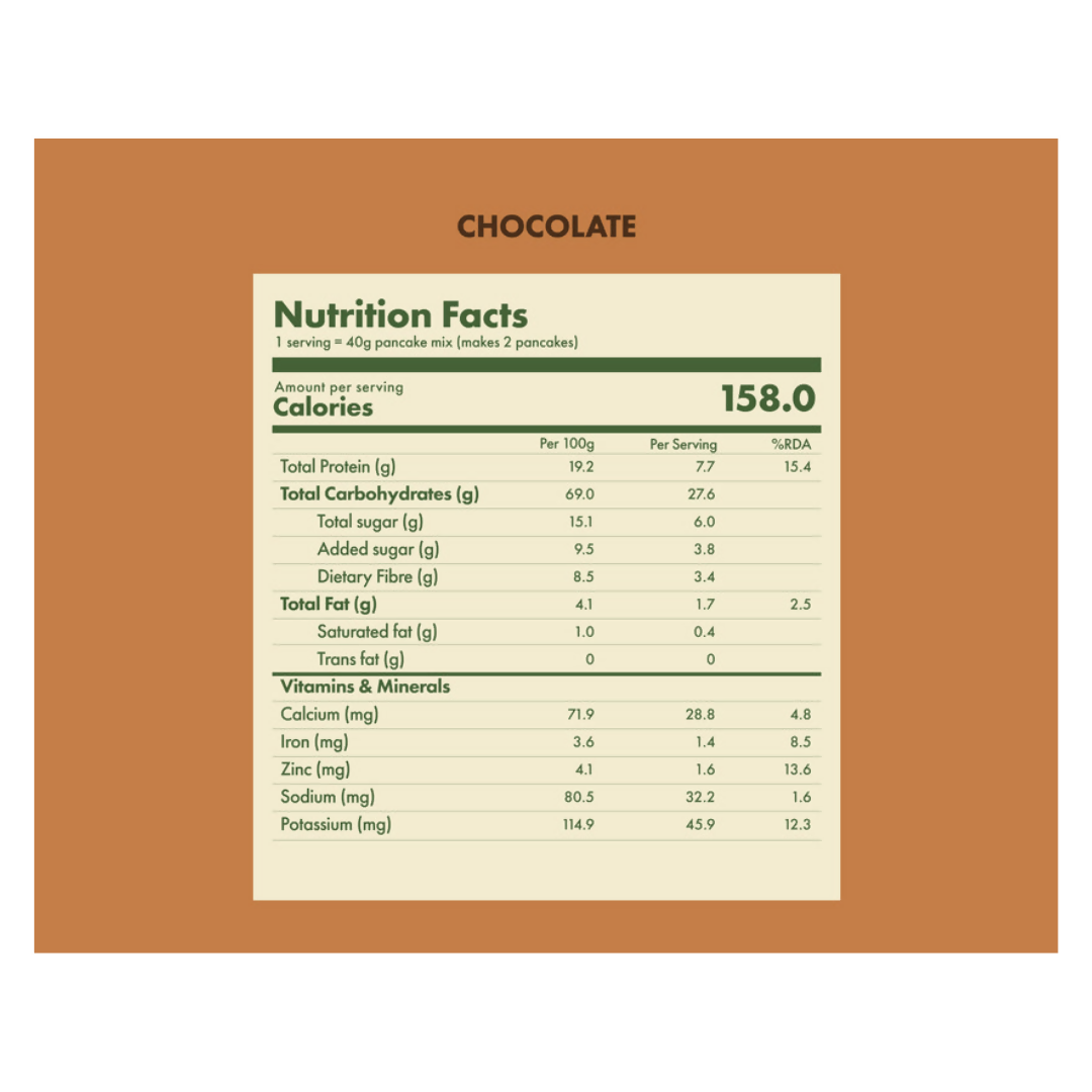 Cosmix no nonsense plant protein pancake mix Chocolate | Grocsy