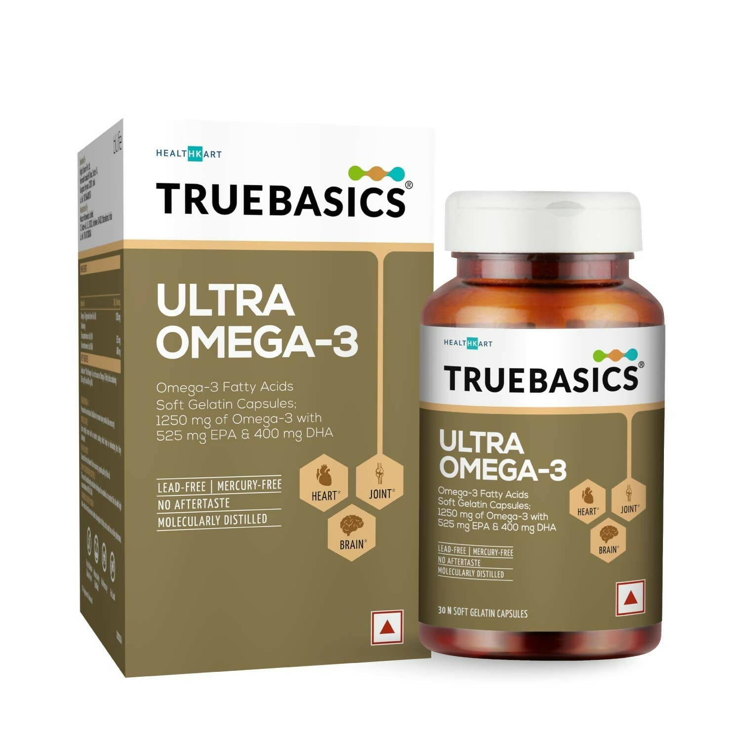 TrueBasics Ultra Omega 3 Fish Oil Capsules for Women & Men | Grocsy