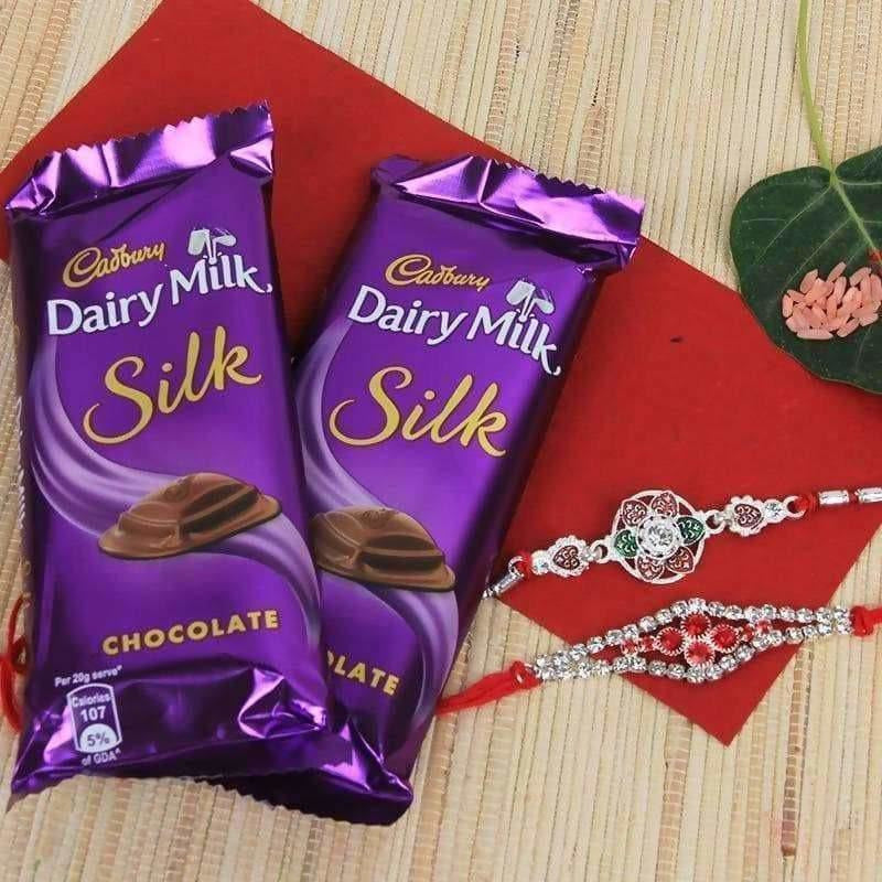 Rakshbandhan Special Rakhi with Dairy Milk silk chocolates | Grocsy