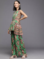Ahalyaa Women's Traditional Wear Co-ods - Green | Grocsy