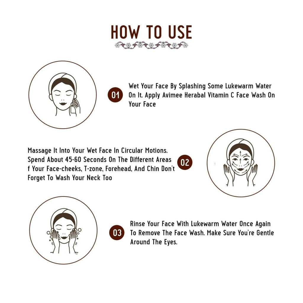 Avimee Herbal Vitamin C Face Wash | Grocsy