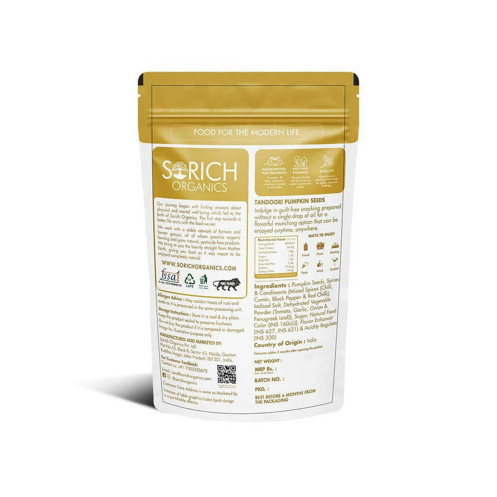 Sorich Organics Tandoori Pumpkin Seeds | Grocsy