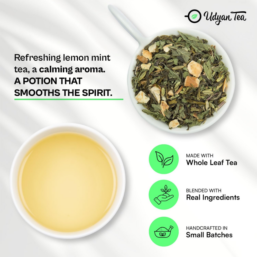 Udyan Tea Lemon Soothe Green Tea | Grocsy