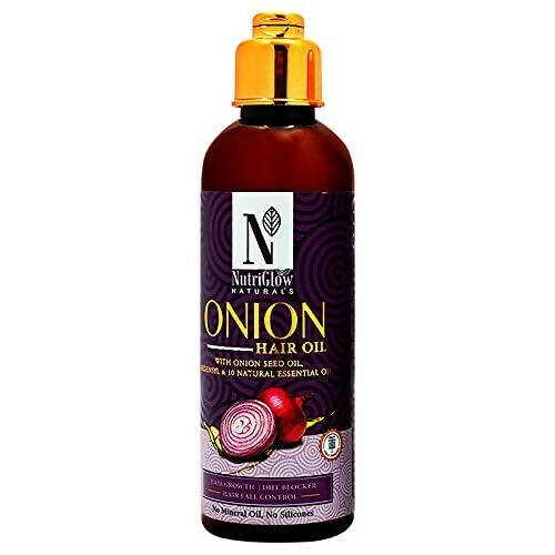 NutriGlow NATURAL'S Onion Hair Oil | Grocsy