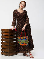 Cheera Double Layer Anarkali Dress | Grocsy