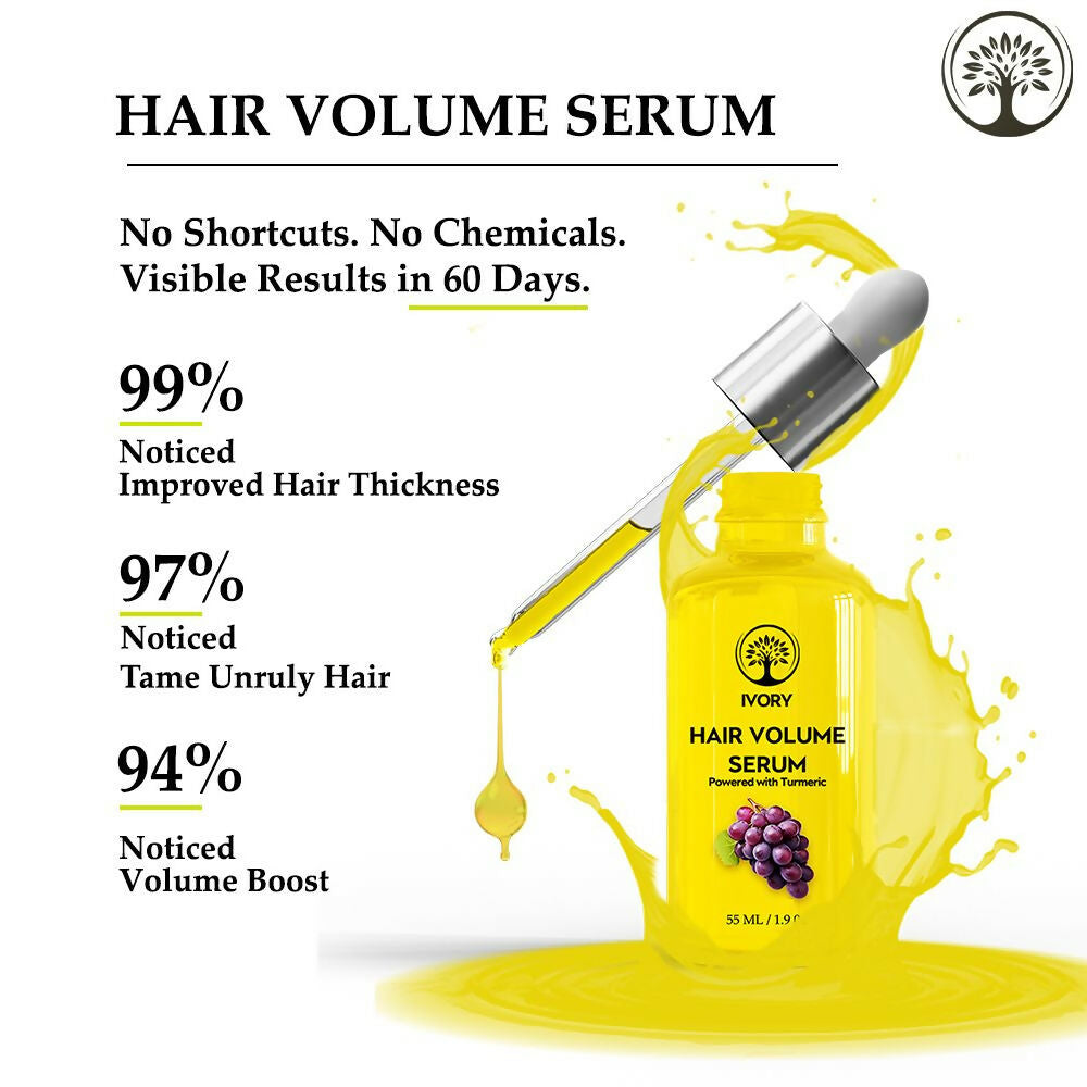 Ivory Natural Hair Volume Serum For Hair Thinning And Healthier Growth | Grocsy