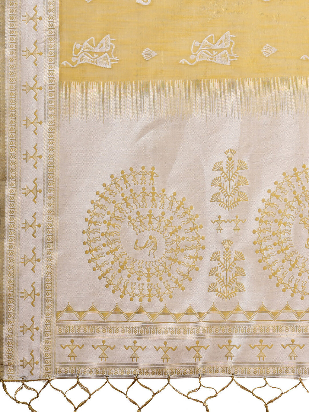 Shree Shyam Fashion Varnika Mustard Linen Cotton Saree | Grocsy