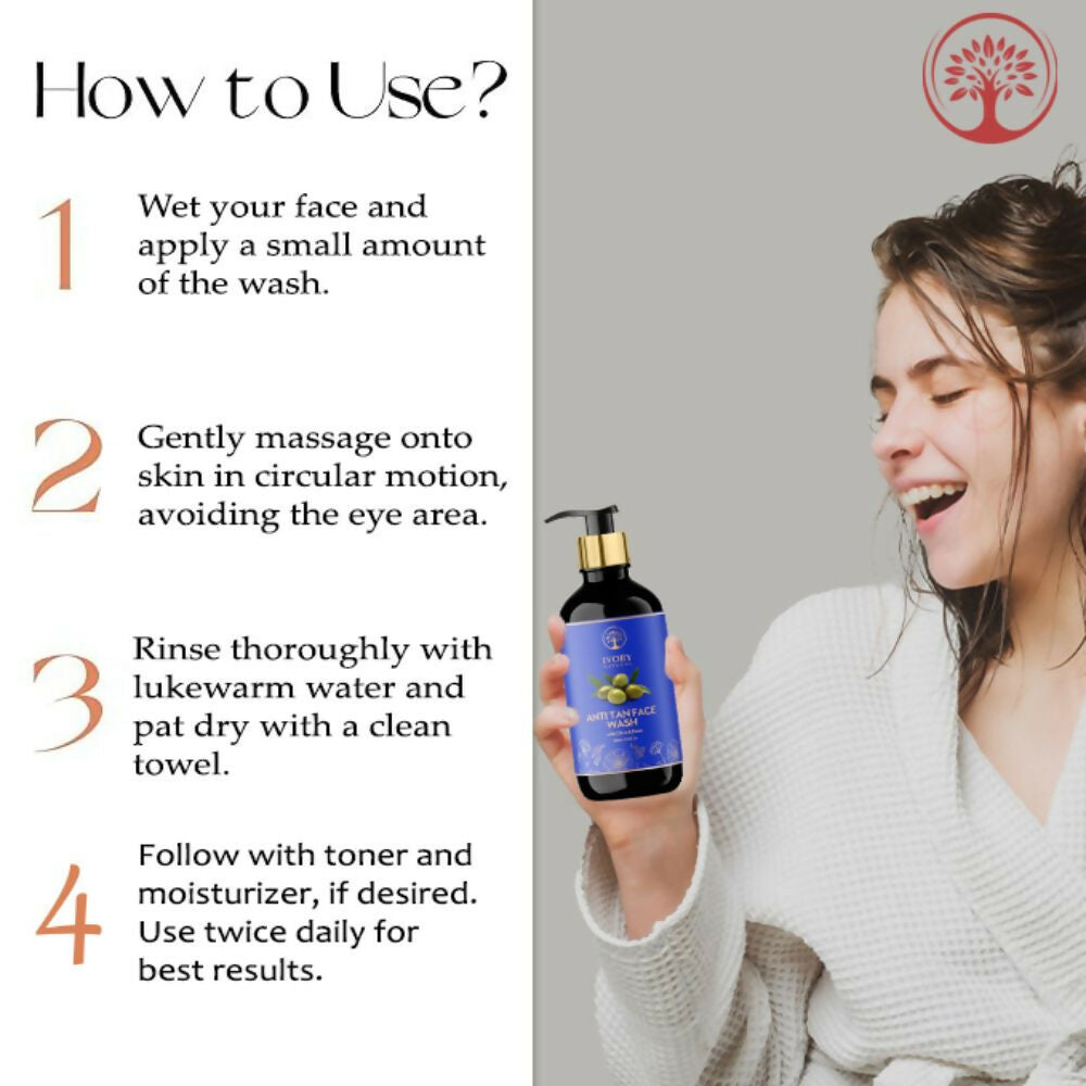 Ivory Natural Tan Face Wash For Crystal Clear And Radiant Skin | Grocsy