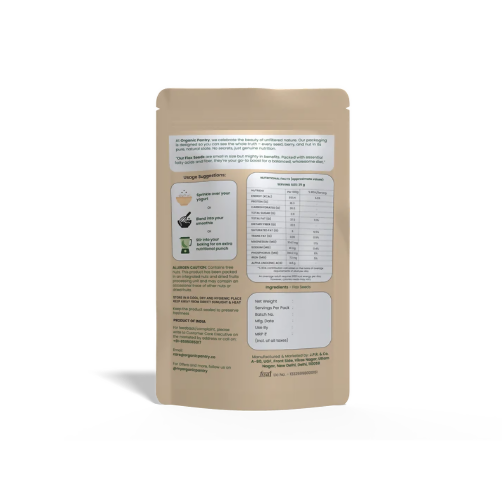 Organic Pantry Flax Seeds | Grocsy
