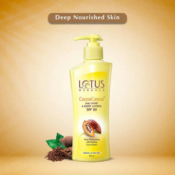 Lotus Herbals CocoaCaress Daily Hand & Body Lotion | Grocsy