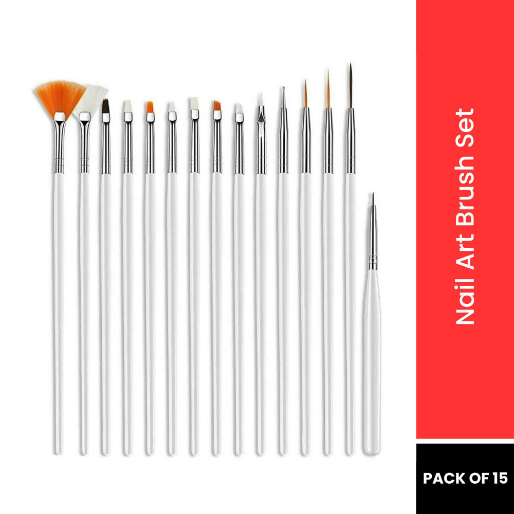 Bronson Professional Nail Art Kit Brush Set Acrylic Uv Polish Brushes Tool Kit | Grocsy
