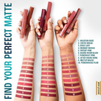 Lakme 9to5 Hya Matte Liquid Lipstick + Hyaluronic Acid - Boss Lady Brick | Grocsy