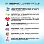 BM Wellness Natural Sleep Well Tablets (800mg) | Grocsy