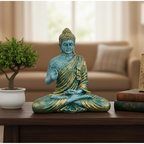 ESPLANADE Resin Meditating Buddha Showpiece | Grocsy