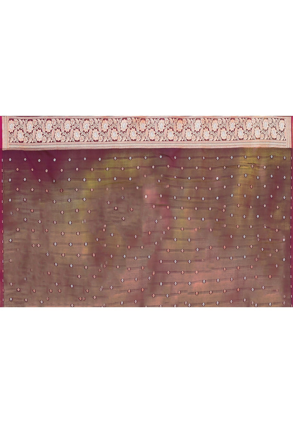 Joban Fashion Wine Banarasi Soft Pure Handloom Banarasi Silk Saree | Grocsy