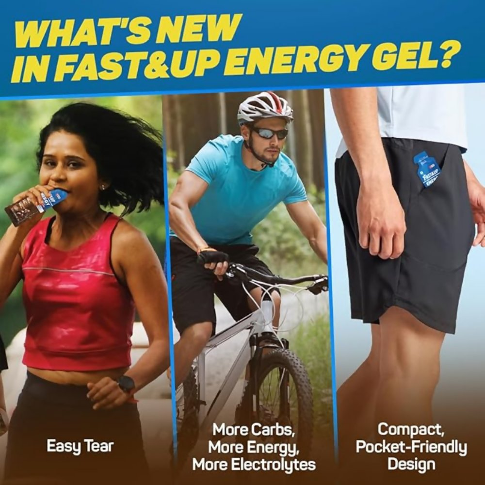 Fast&Up Energy Gel-Chocolate Bourborn Flavour | Grocsy