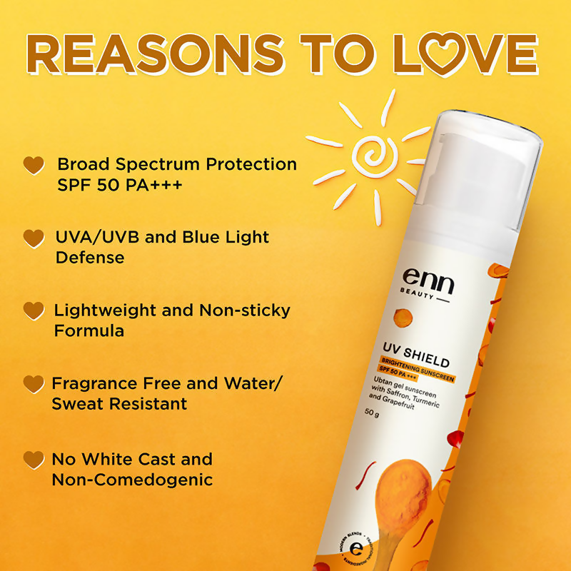 Enn SPF 50 PA+++ Oil-Free Brightening Sunscreen | Grocsy