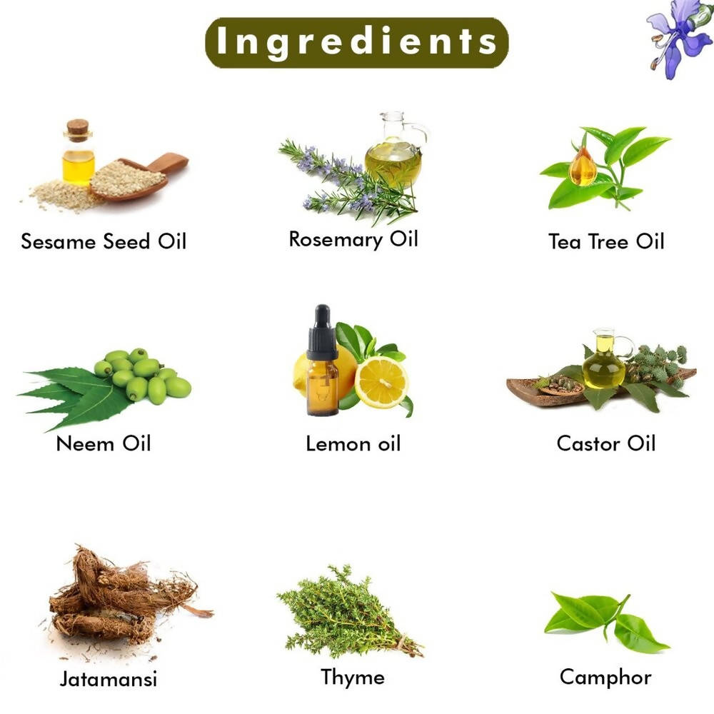 Inatur Rosemary Anti Dandruff Hair Oil | Grocsy