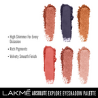 Lakme Absolute Explore Eye Shadow Palette - Desert Sunset | Grocsy