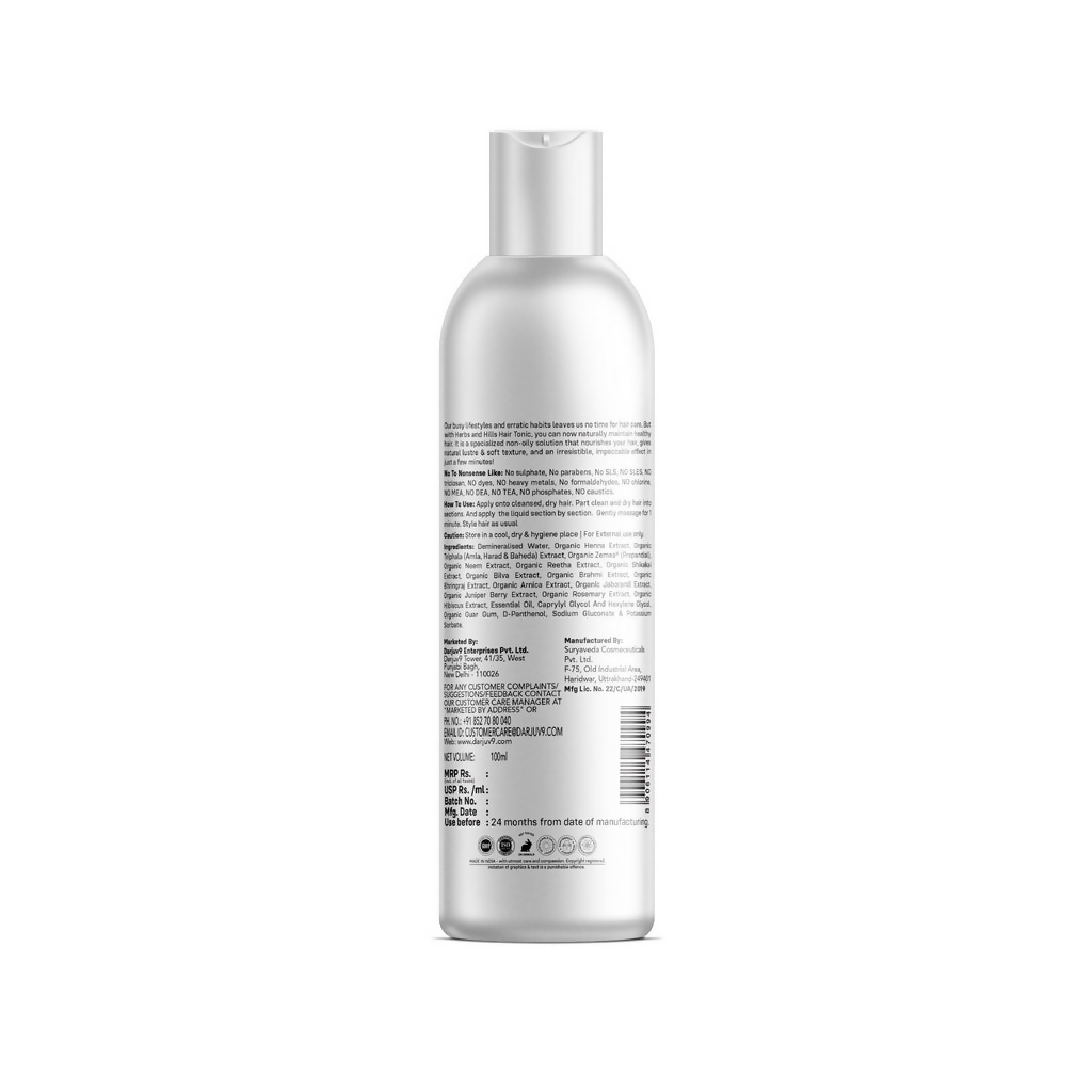 Herbs & Hills Overnight Hair Repair Tonic | Grocsy