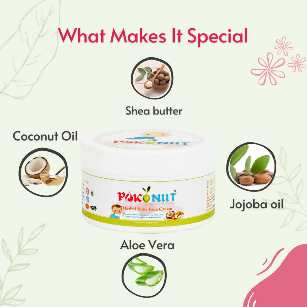Pokonut Herbal Baby Face Cream | Grocsy