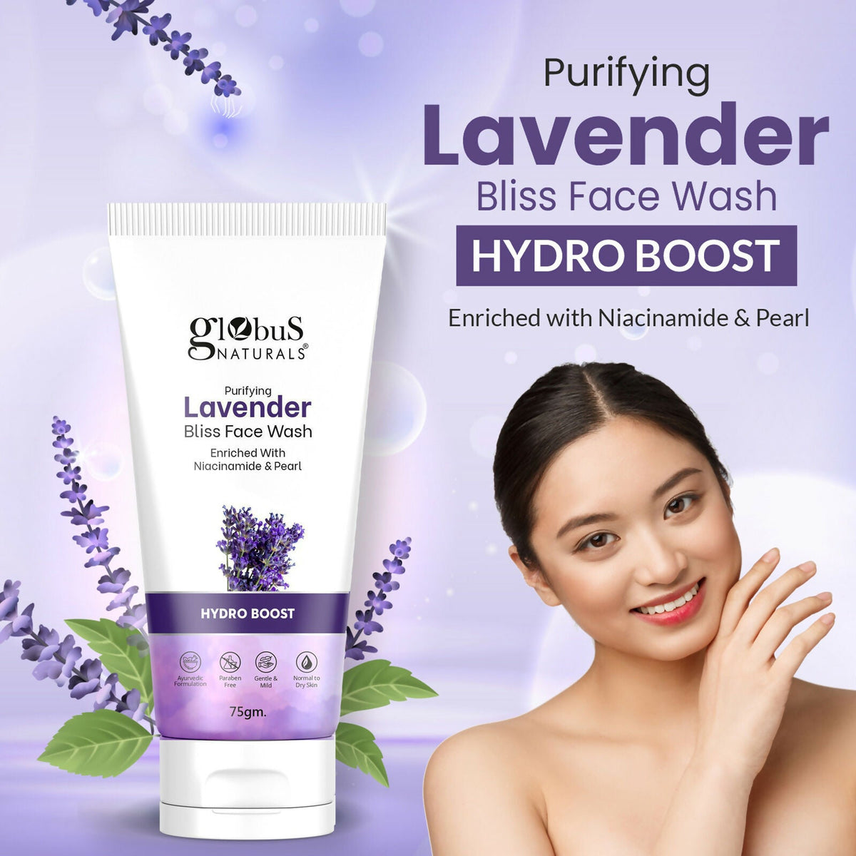 Globus Naturals Purifying Lavender Face Wash | Grocsy