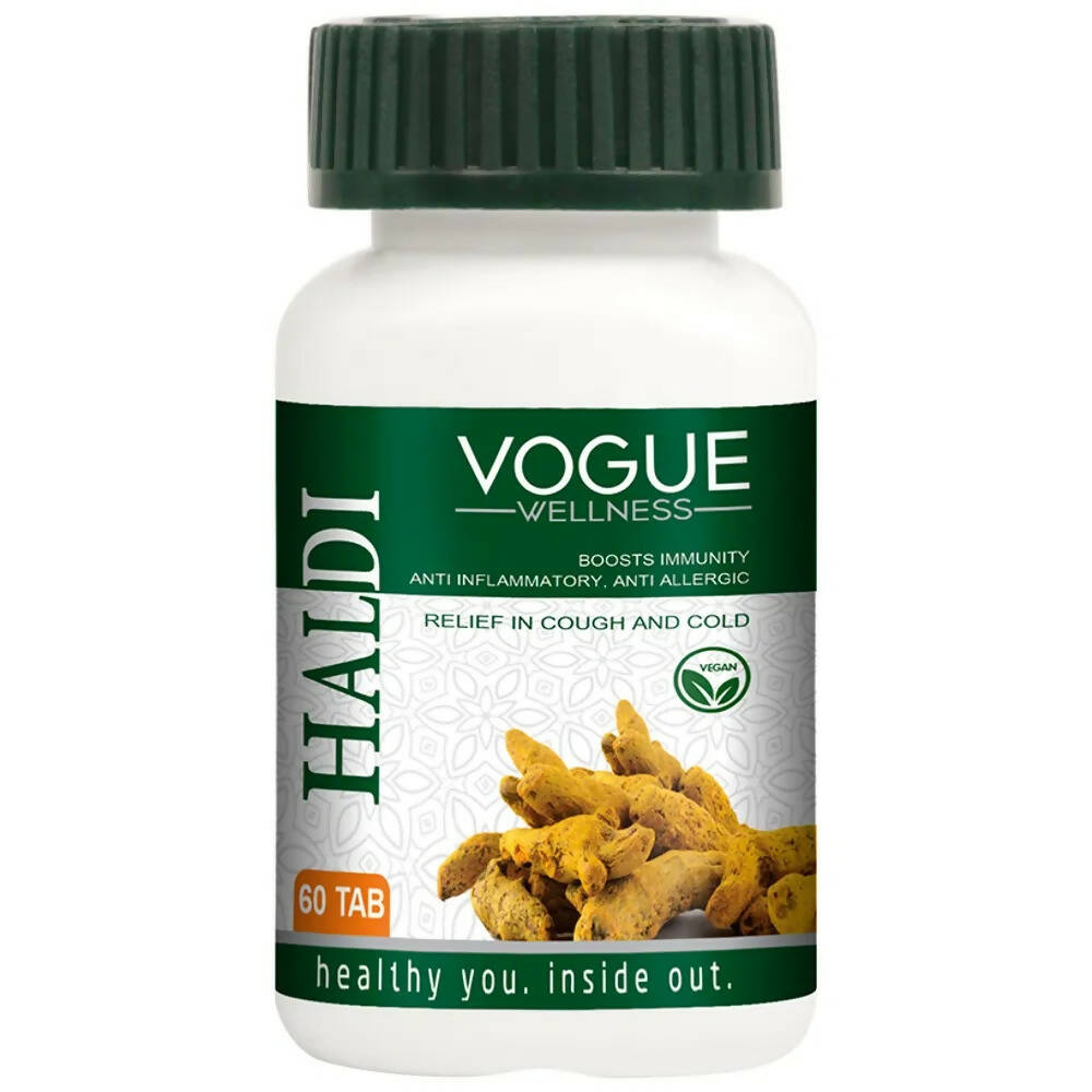 Vogue Wellness Haldi Tablets | Grocsy