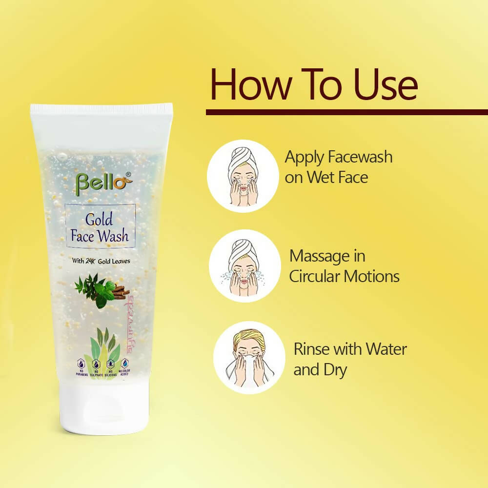 Bello Herbals Gold Face Wash | Grocsy