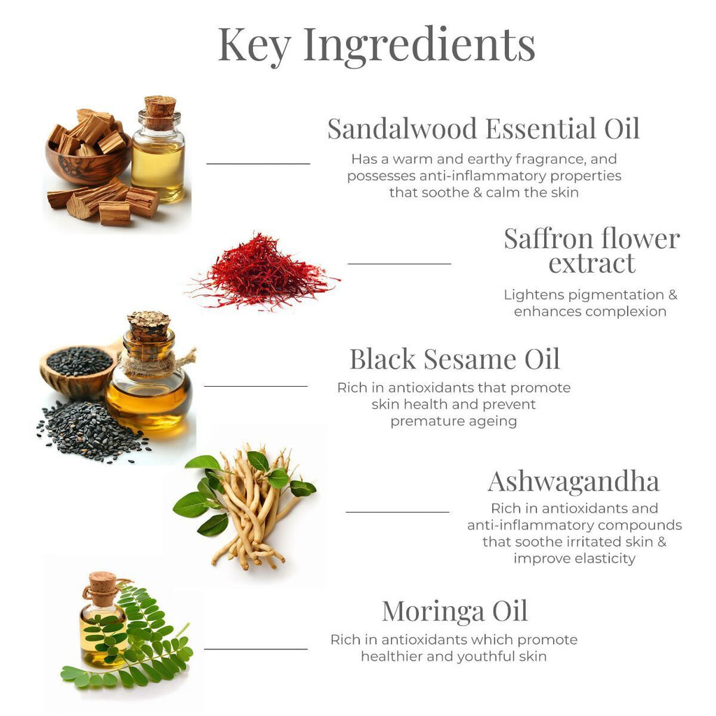 Forest Essentials Body Massage Oil Sandalwood & Saffron | Grocsy
