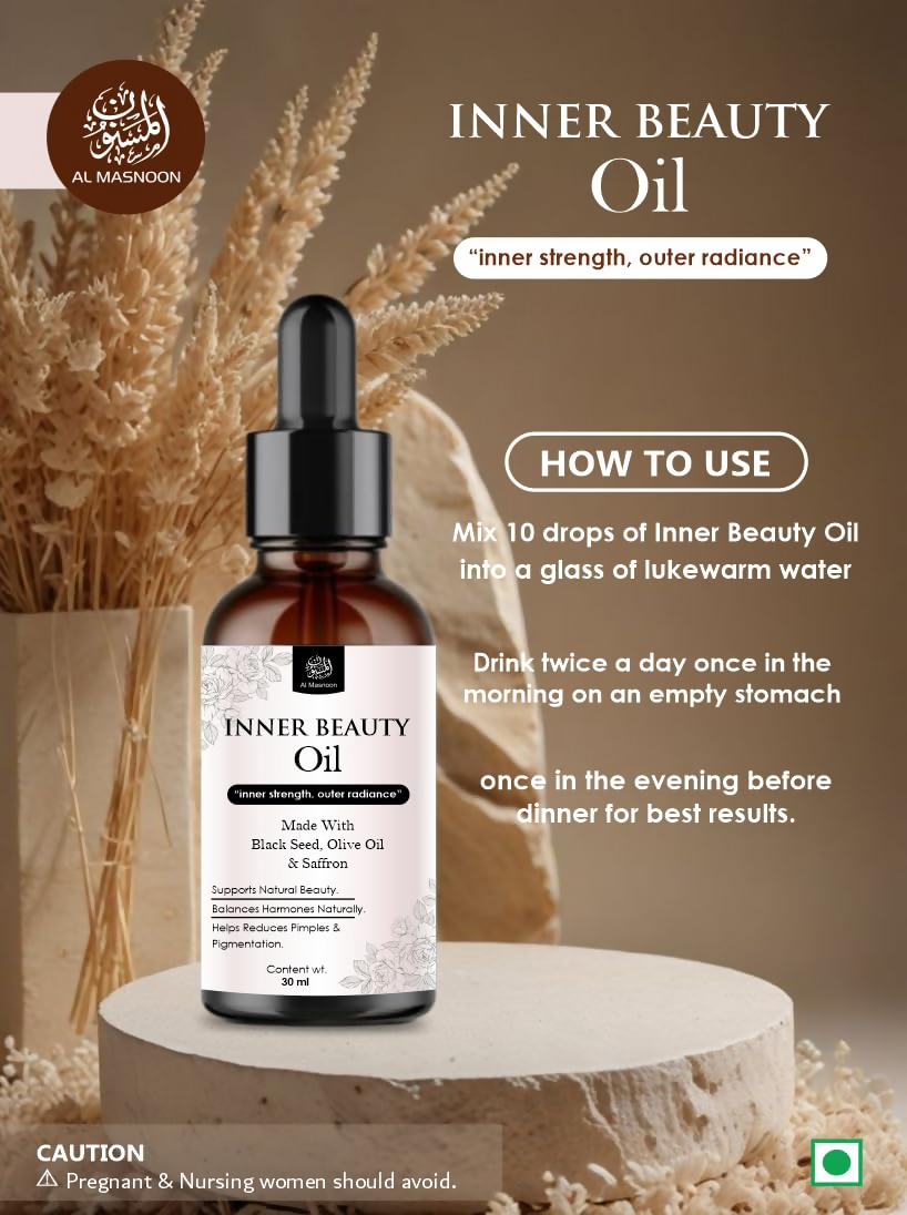 Al Masnoon Inner Beauty Oil For Women Natural Herbal Blend | Grocsy