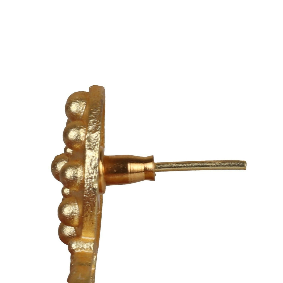Joban Fashion Women Matte Gold Brass Jhumka | Grocsy